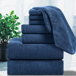 8 Piece Bath Towel Set -2 Bath Sheet, 2 Hand Towels, 4 Washcloths
