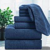 8 Piece Bath Towel Set -2 Bath Sheet, 2 Hand Towels, 4 Washcloths