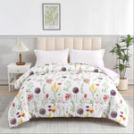Jessy Home 1 Piece Comforter Set Floral Comforter Purple Dandelion Summer Quilts