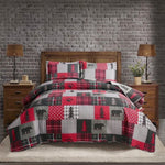 Bear Deer Quilts Set Twin/Queen/King Size Bedspread Soft Microfiber Coverlet