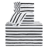 4/8 Pieces Bath Towels Set Bicolor bar Stripe Large Oversized Bath Sheet Soft Towel Set