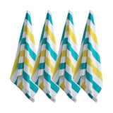 4 Pack Large Oversized Beach Towels Set 30"*60" Cabana Stripe Pool Towel