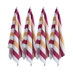 4 Pack Large Oversized Beach Towels Set 30"*60" Cabana Stripe Pool Towel