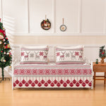 Smuge 3 Piece Daybed Cover Set, Double Sided Quilting Classic Design for All Season, Matching 2 Shams, 39"x75"