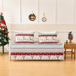 Smuge 3 Piece Daybed Cover Set, Double Sided Quilting Classic Design for All Season, Matching 2 Shams, 39"x75"