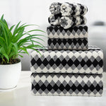Smuge Extra Large Bath Towel Sets of 8, 2 Large Bath Towels Oversized, 2 Hand Towels, 4 Washcloths, Soft Microfiber, Quick Dry, Highly Absorbent Bath Towels for Bathroom Kitchen Spa