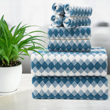 Smuge Extra Large Bath Towel Sets of 8, 2 Large Bath Towels Oversized, 2 Hand Towels, 4 Washcloths, Soft Microfiber, Quick Dry, Highly Absorbent Bath Towels for Bathroom Kitchen Spa