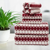 Smuge Extra Large Bath Towel Sets of 8, 2 Large Bath Towels Oversized, 2 Hand Towels, 4 Washcloths, Soft Microfiber, Quick Dry, Highly Absorbent Bath Towels for Bathroom Kitchen Spa