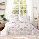 3/7-Piece Comforter Set - Bed in a Bag with Flat Sheet, Fitted Sheet, Pillowcases & Shams