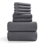 4/8 Pieces Oversized Bath Towels Set 700 GSM Ultra Soft