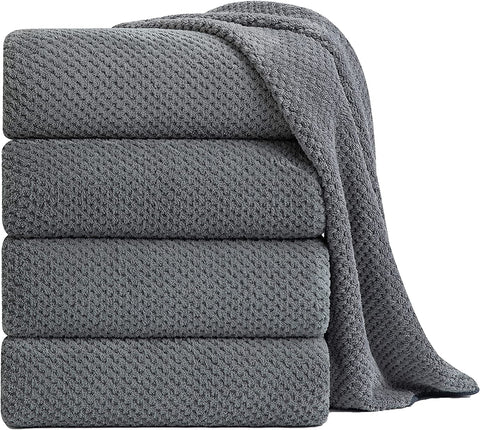 4/8 Pieces Oversized Bath Sheet Towels 600 GSM Ultra Soft Bath Towels Set