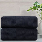 2 Pack Hand Towels Set 16"x31" 600 GSM Soft Absorbent Quick Dry Microfiber Plush