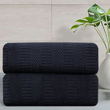 2 Pack Hand Towels Set 16"x31" 600 GSM Soft Absorbent Quick Dry Microfiber Plush