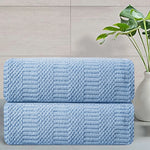 2 Pack Hand Towels Set 16"x31" 600 GSM Soft Absorbent Quick Dry Microfiber Plush