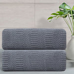 2 Pack Hand Towels Set 16"x31" 600 GSM Soft Absorbent Quick Dry Microfiber Plush