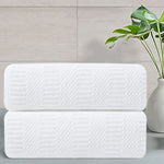 2 Pack Hand Towels Set 16"x31" 600 GSM Soft Absorbent Quick Dry Microfiber Plush