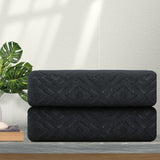 2 Pack Home Collection Ultra Soft 600 GSM Hand Towel Set