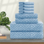 4/8 Piece Home Collection Ultra Soft 600 GSM  Bath Towels Set