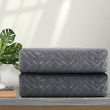 2 Pack Home Collection Ultra Soft 600 GSM Hand Towel Set