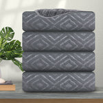 4/8 Piece Home Collection Ultra Soft 600 GSM  Bath Towels Set