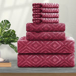 4/8 Piece Home Collection Ultra Soft 600 GSM  Bath Towels Set