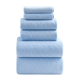Jessy Home 6 Piece Bath Towel Set Soft Towel Set for Bathroom-2 Bath Towels, 2 Hand Towels, 2 Washcloths Highly Absorbent Bath Sheet for Hotel & Spa