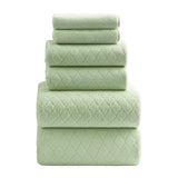 Jessy Home 6 Piece Bath Towel Set Soft Towel Set for Bathroom-2 Bath Towels, 2 Hand Towels, 2 Washcloths Highly Absorbent Bath Sheet for Hotel & Spa