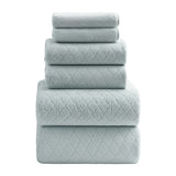 Jessy Home 6 Piece Bath Towel Set Soft Towel Set for Bathroom-2 Bath Towels, 2 Hand Towels, 2 Washcloths Highly Absorbent Bath Sheet for Hotel & Spa