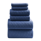 Jessy Home 6 Piece Bath Towel Set Soft Towel Set for Bathroom-2 Bath Towels, 2 Hand Towels, 2 Washcloths Highly Absorbent Bath Sheet for Hotel & Spa