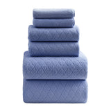 Jessy Home 6 Piece Bath Towel Set Soft Towel Set for Bathroom-2 Bath Towels, 2 Hand Towels, 2 Washcloths Highly Absorbent Bath Sheet for Hotel & Spa