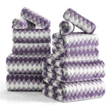 Jessy Home 12 Piece Towel Set Soft Bath Towel for Bathroom-4 Bath Towels, 4 Hand Towels, 4 Washcloths Highly Absorbent Bath Sheet for Hotel & Spa