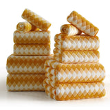 Jessy Home 12 Piece Towel Set Soft Bath Towel for Bathroom-4 Bath Towels, 4 Hand Towels, 4 Washcloths Highly Absorbent Bath Sheet for Hotel & Spa