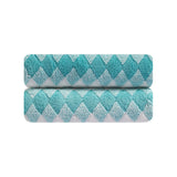 Jessy Home 2 Piece Grid Stripe Hand Towels Set