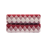 Jessy Home 2 Piece Grid Stripe Hand Towels Set