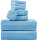 4/8 Piece Bath Towel Set Soft and Plush Highly Absorbent Towel