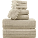 4/8 Piece Bath Towel Set Soft and Plush Highly Absorbent Towel