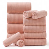 12 Piece Bath Towel Set Soft and Plush Highly Absorbent Towel