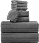 4/8 Piece Bath Towel Set Soft and Plush Highly Absorbent Towel