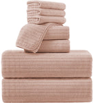 4/8 Piece Bath Towel Set Soft and Plush Highly Absorbent Towel