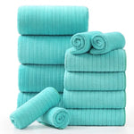 12 Piece Bath Towel Set Soft and Plush Highly Absorbent Towel