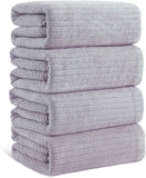 4/8 Piece Bath Towel Set Soft and Plush Highly Absorbent Towel