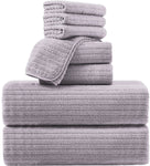 4/8 Piece Bath Towel Set Soft and Plush Highly Absorbent Towel