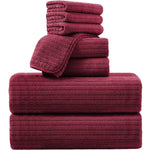 4/8 Piece Bath Towel Set Soft and Plush Highly Absorbent Towel