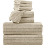4/8 Piece Bath Towel Set Soft and Plush Highly Absorbent Towel