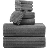 4/8 Piece Bath Towel Set Soft and Plush Highly Absorbent Towel
