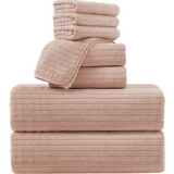 4/8 Piece Bath Towel Set Soft and Plush Highly Absorbent Towel