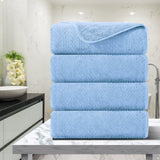 Green Essen 4 Pack Oversized Bath Towel Sets 35"x 70"Highly Absorbent Quick Dry Bath Sheets 600 GSM Extra Large Bath Towels Clearance Soft Shower Towels for Bathroom Spa Hotel Gym Pet
