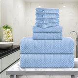 Green Essen 8 Pieces Extra Large Bath Towel Set 35"x 70" Highly Absorbent Quick Dry Bath Sheets 600 GSM Bath Towel Clearance Oversized Soft Shower Towels for Bathroom Spa Hotel Gym