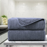 Green Essen 2 Pack Hand Towels 600 GSM Portable Ultra Soft Bath Towel Sets 15"x31"Highly Absorbent Bath Sheets Quick Dry Shower Towels for Bathroom Kitchen Spa Hotel Gym