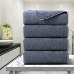 Green Essen 4 Pack Oversized Bath Towel Sets 35"x 70"Highly Absorbent Quick Dry Bath Sheets 600 GSM Extra Large Bath Towels Clearance Soft Shower Towels for Bathroom Spa Hotel Gym Pet